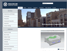 Tablet Screenshot of magnum-mfg.com